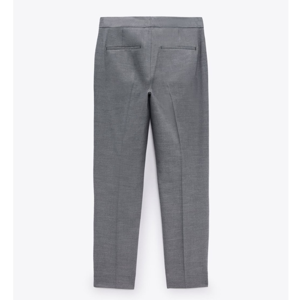 NEW! Zara SUIT SET Heathered Tailored Blazer and Cigarette Pants - Picture 7 of 16
